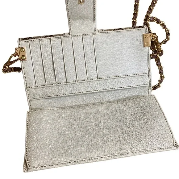 GUCCI GG Sherry Line Canvas Leather Wallet to Crossbody Bag ๐ผ - Picture 10 of 15